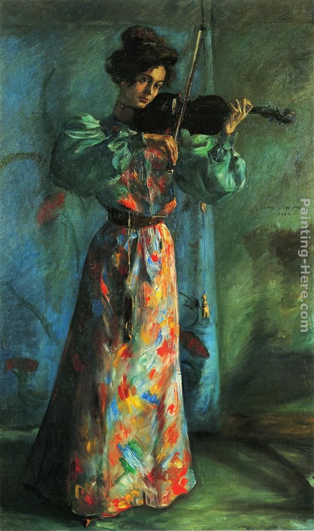The Violinist painting - Lovis Corinth The Violinist art painting